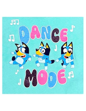 Playera Bluey Bluey manga corta para niña
