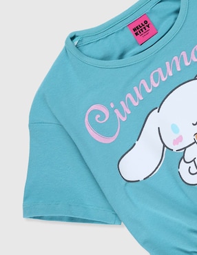 Playera Tycoon Cinnamoroll manga corta para niña