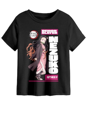 Playera Nezuko Kamado manga corta para niña