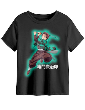 Playera Demon Slayer manga corta para niña