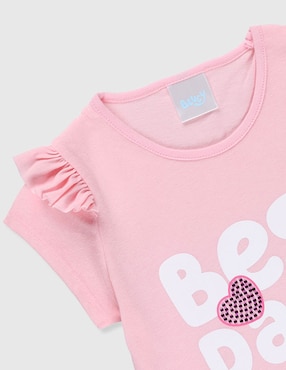 Playera Panaderia Bluey manga corta para niña