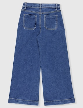 Jeans wide leg Weekend lavado medio para niña
