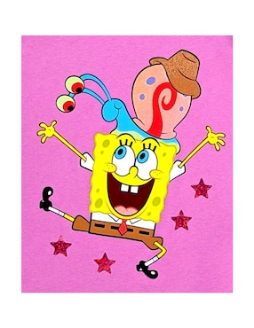 Playera Bob Esponja Bob Esponja manga corta para niña