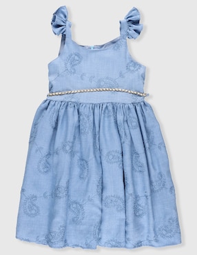 Vestido Chersi manga volantes para niña