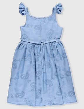 Vestido Chersi manga volantes para niña
