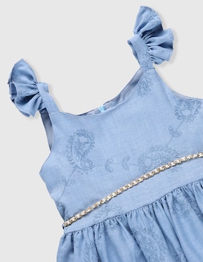 Vestido Chersi manga volantes para niña