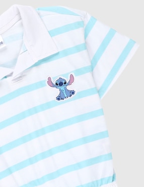 Playera Disney Dtr Stich manga corta para niña