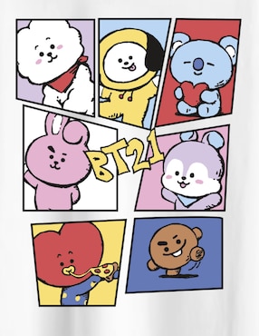 Playera Tycoon Tata(BTS) manga corta para niña