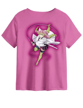 Playera Crunchyroll Demon Slayer: Kimetsu no Yaiba manga corta para niña