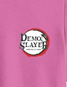 Playera Crunchyroll Demon Slayer: Kimetsu no Yaiba manga corta para niña