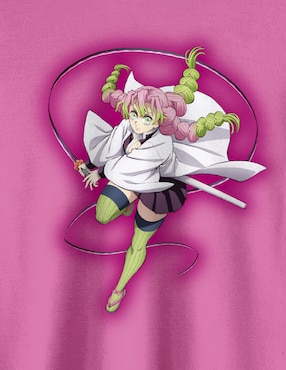 Playera Crunchyroll Demon Slayer: Kimetsu no Yaiba manga corta para niña