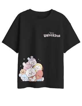 Playera Tycoon Tata BTS manga corta para niña