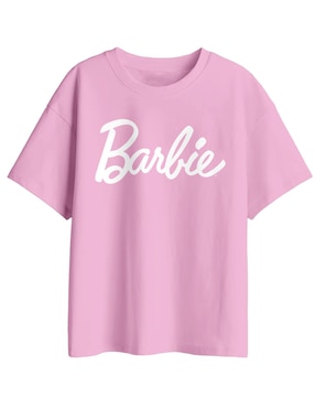 Playera Mattel Barbie manga corta para niña