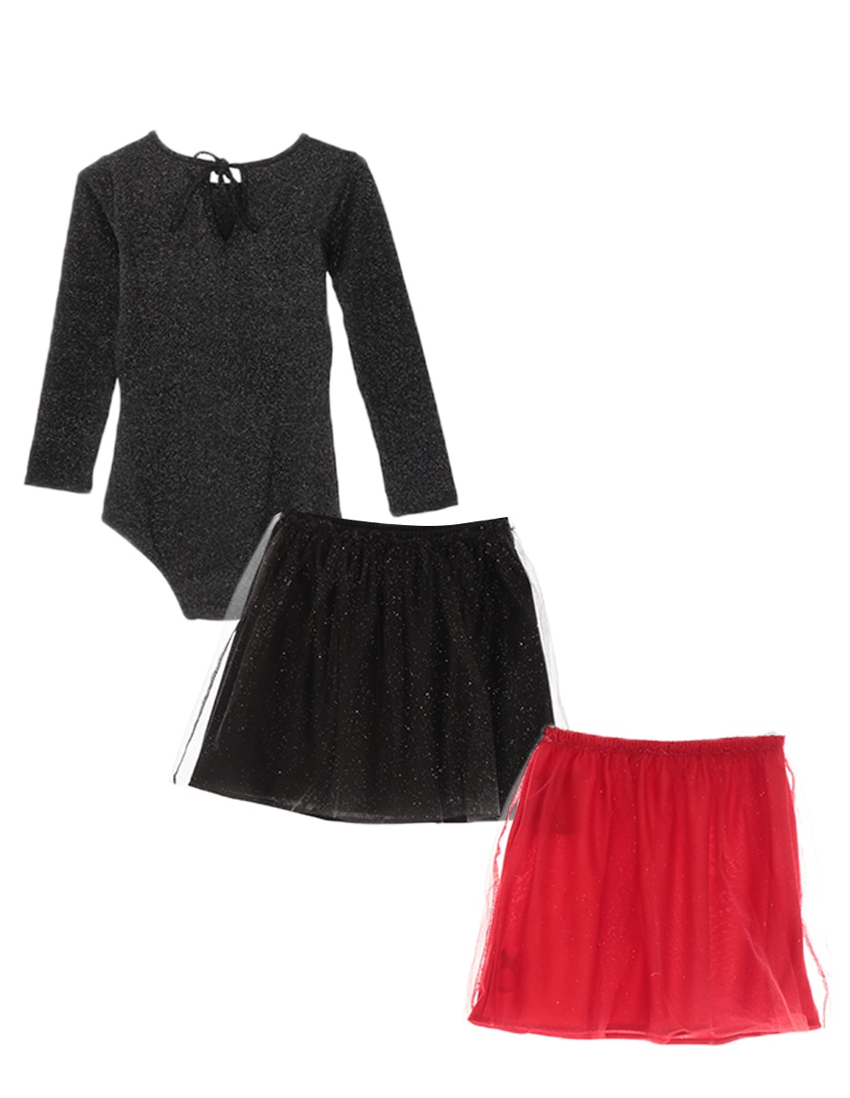 Conjunto falda para niña 3 piezas