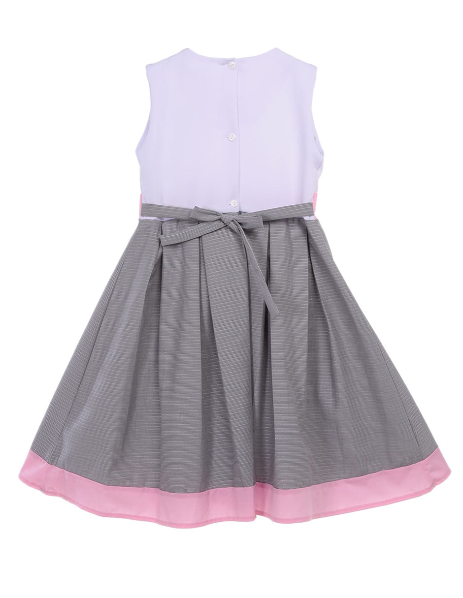 Vestido sin manga con moño para niña 2