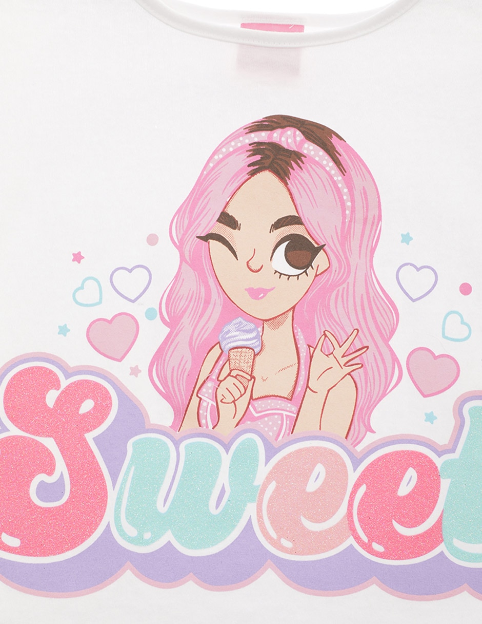 Playera manga corta para niña 3
