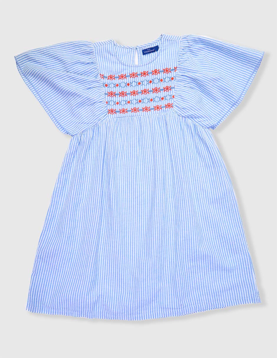 Vestido manga regular para niña Vestido manga regular para niña