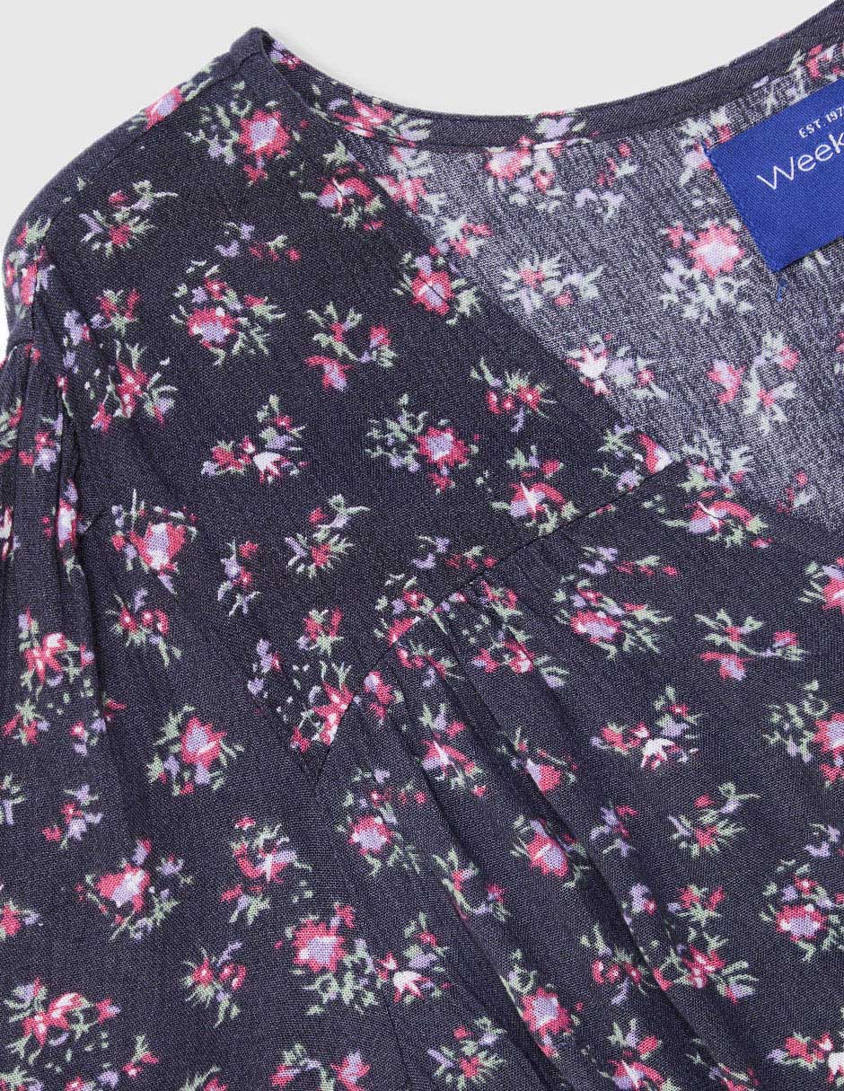Vestido manga regular para niña 3