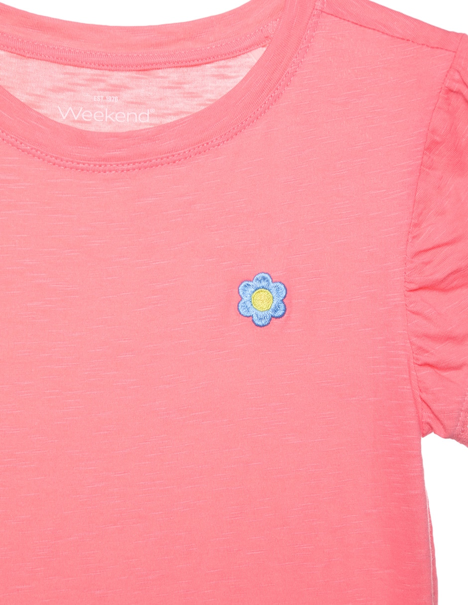 PLAYERA WEEKEND, 8, CORAL BRILLANTE LIS