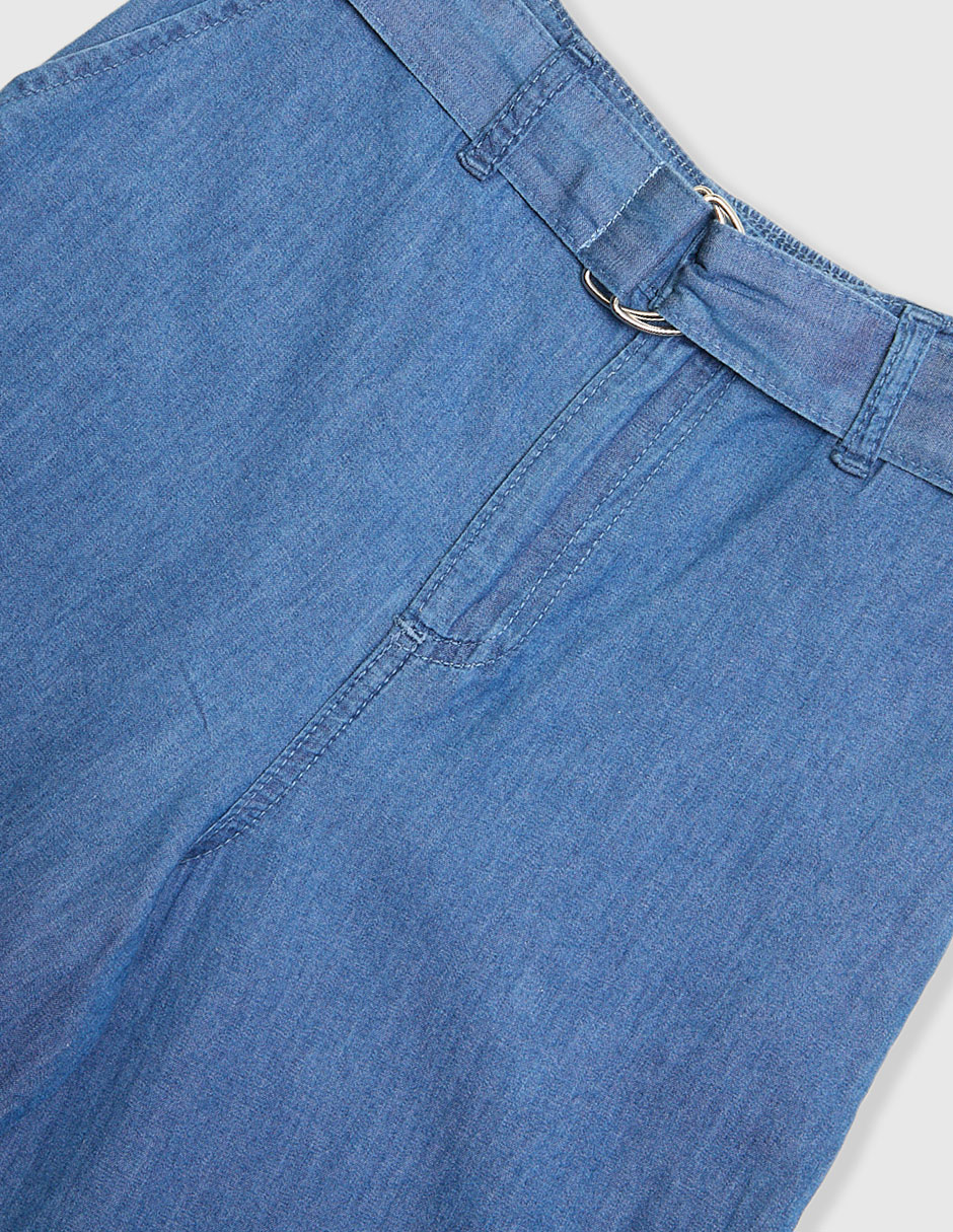 Jeans relaxed amplio lavado medio para niña 3