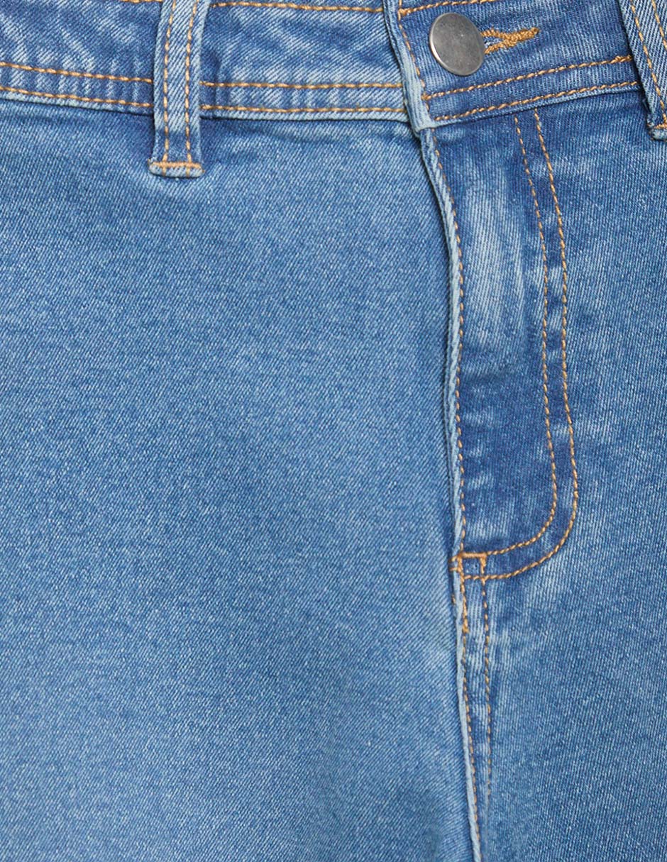 Jeans relaxed amplio lavado medio para niña 3