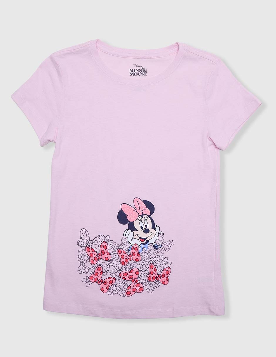 Playera Minnie Mouse manga corta para niña Playera Minnie Mouse manga corta para niña