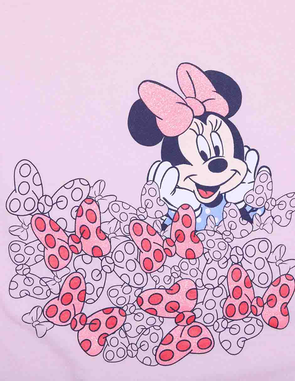Playera Minnie Mouse manga corta para niña 3
