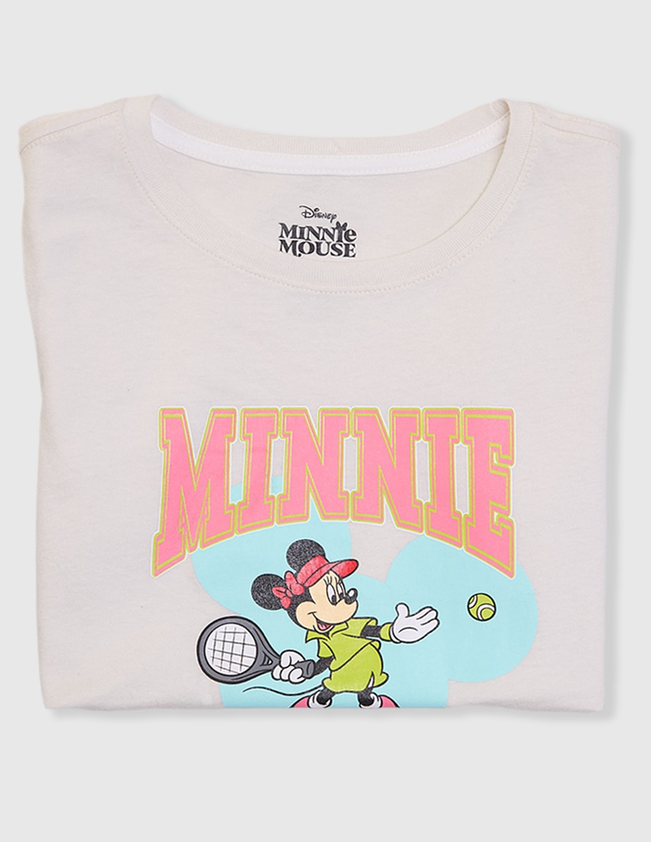 Playera Minnie Mouse manga corta para niña 6