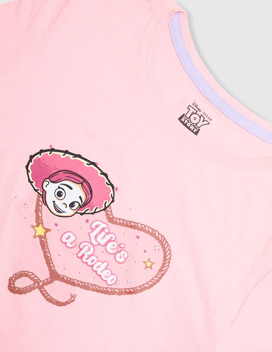 Playera Jessie Toy Story manga corta para niña 3