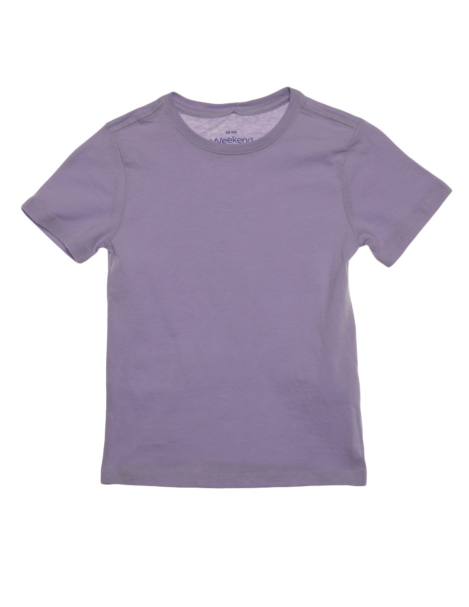 PLAYERA WEEKEND, 4, LILA MEDIO LISO C R