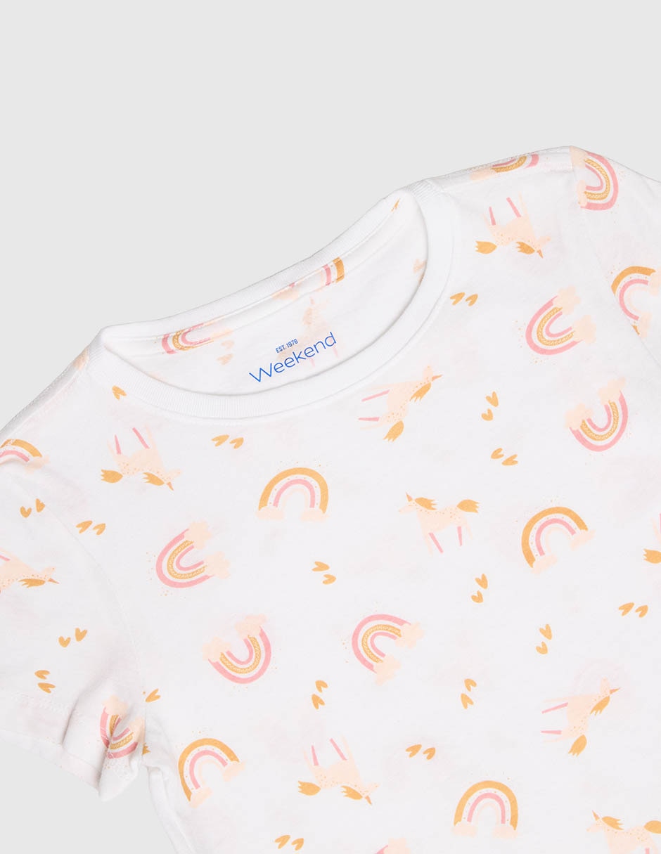Playera manga corta para niña 3