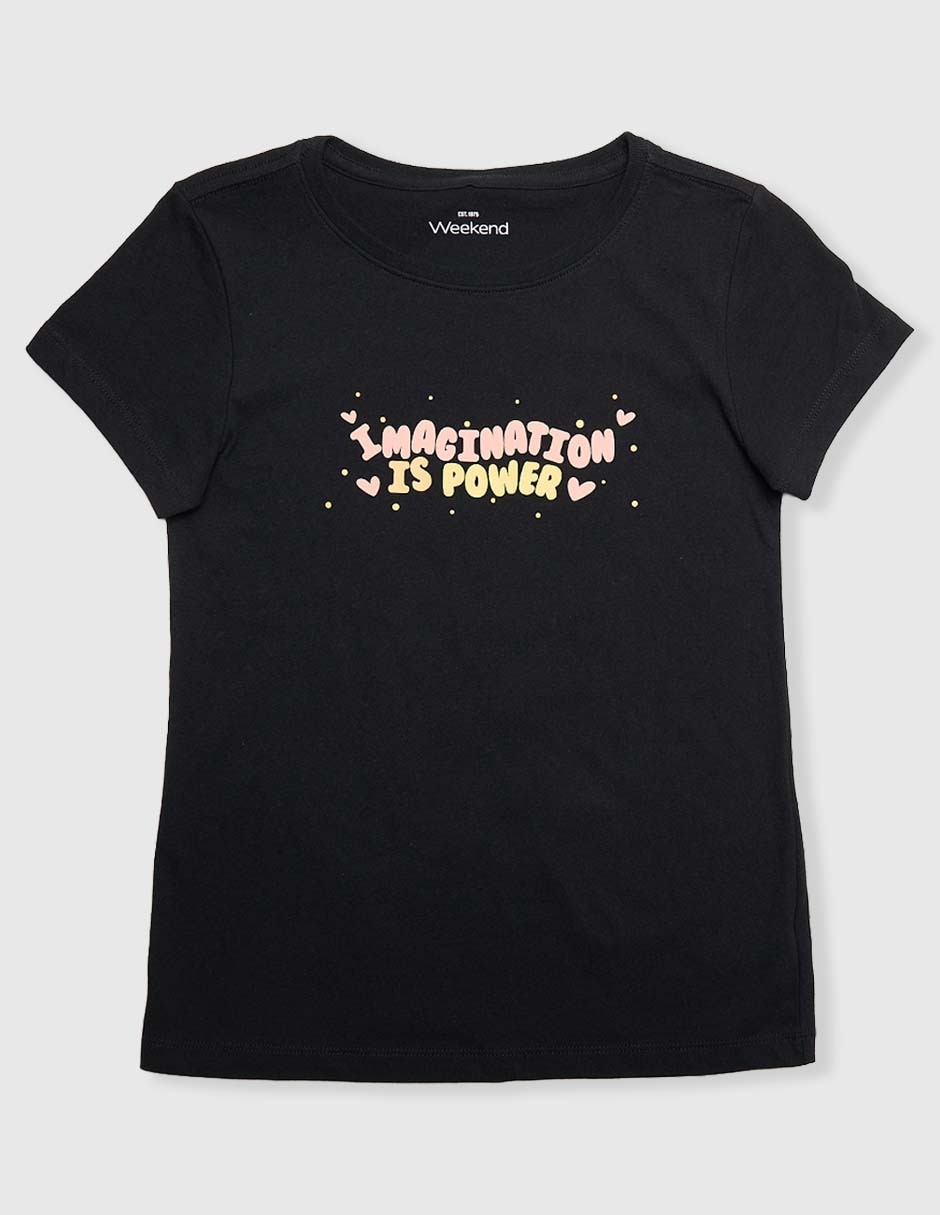 Playera manga corta para niña Playera manga corta para niña