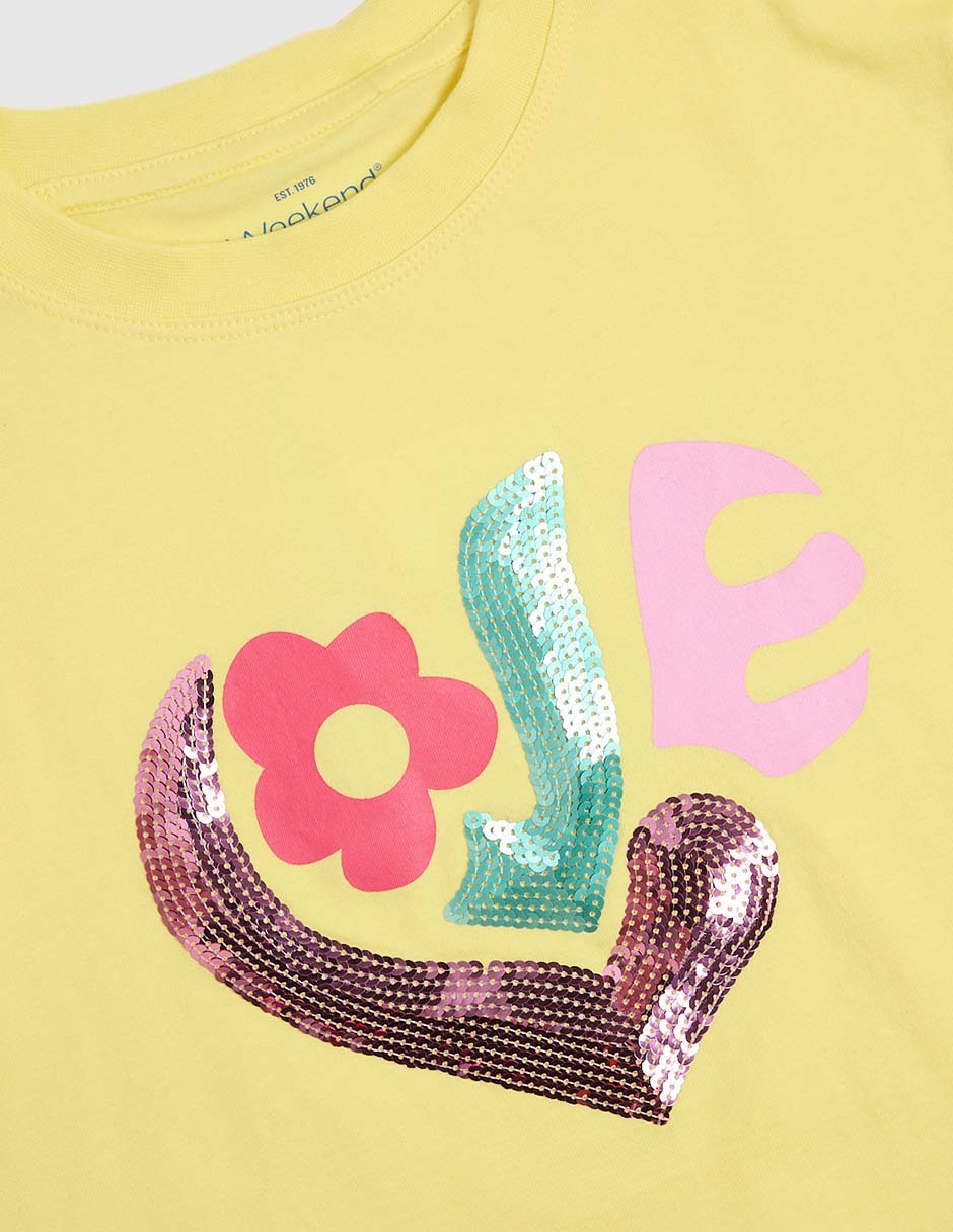 Playera manga corta para niña 3