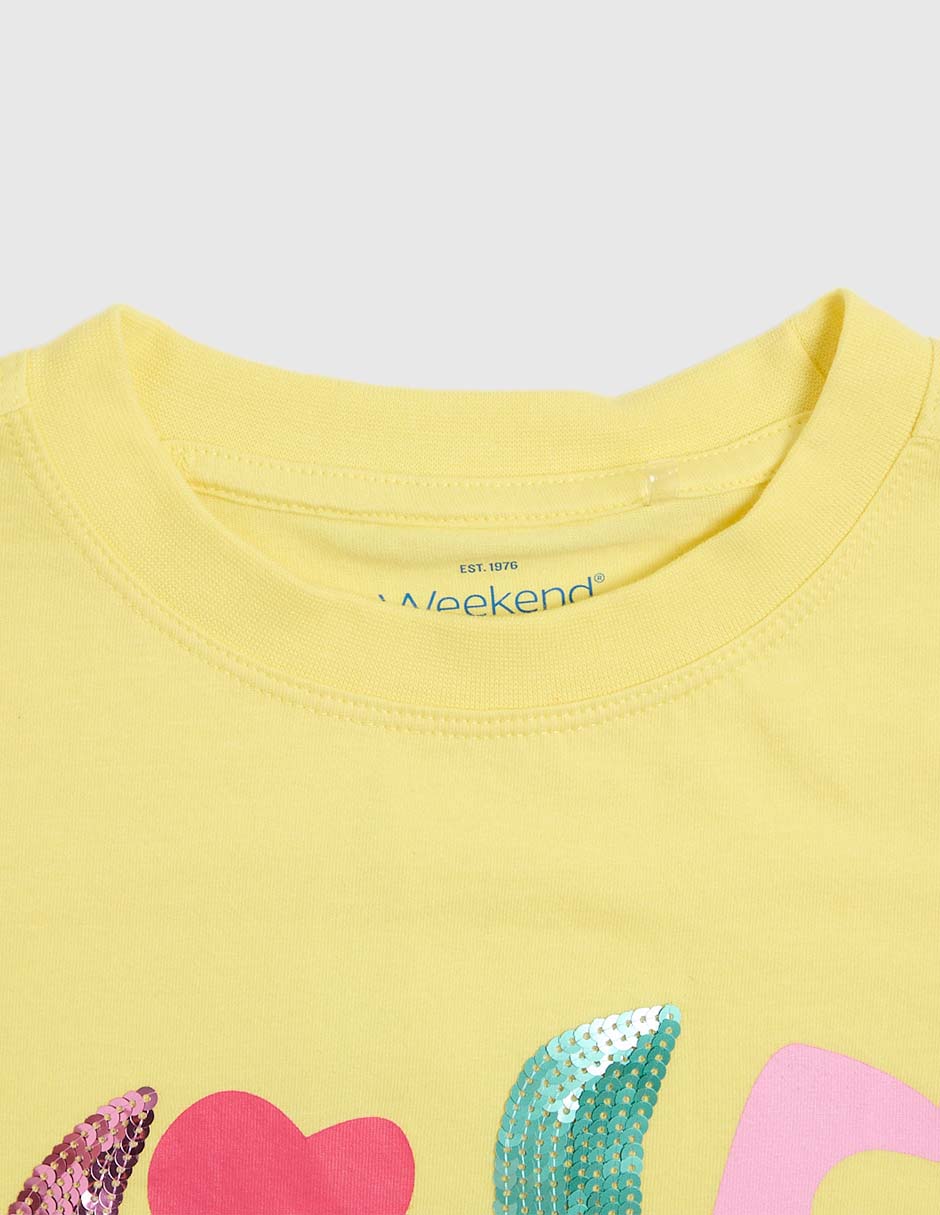 Playera manga corta para niña 4