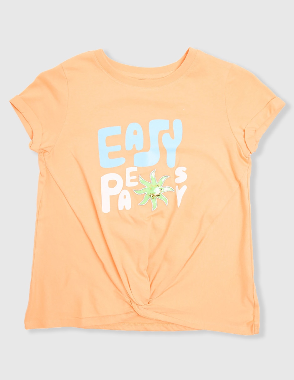 Playera manga corta para niña Playera manga corta para niña