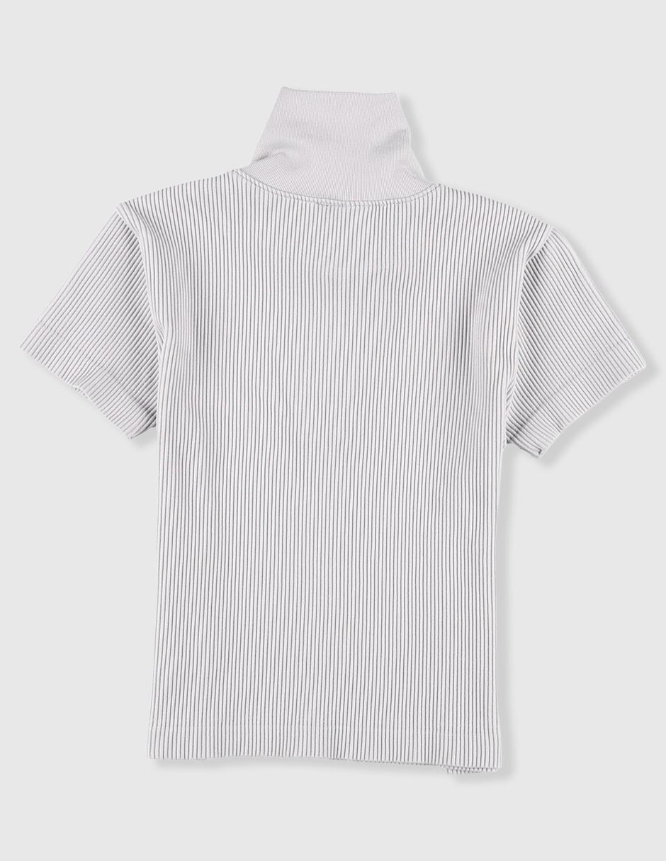 Playera tipo polo de algodón para niña 2