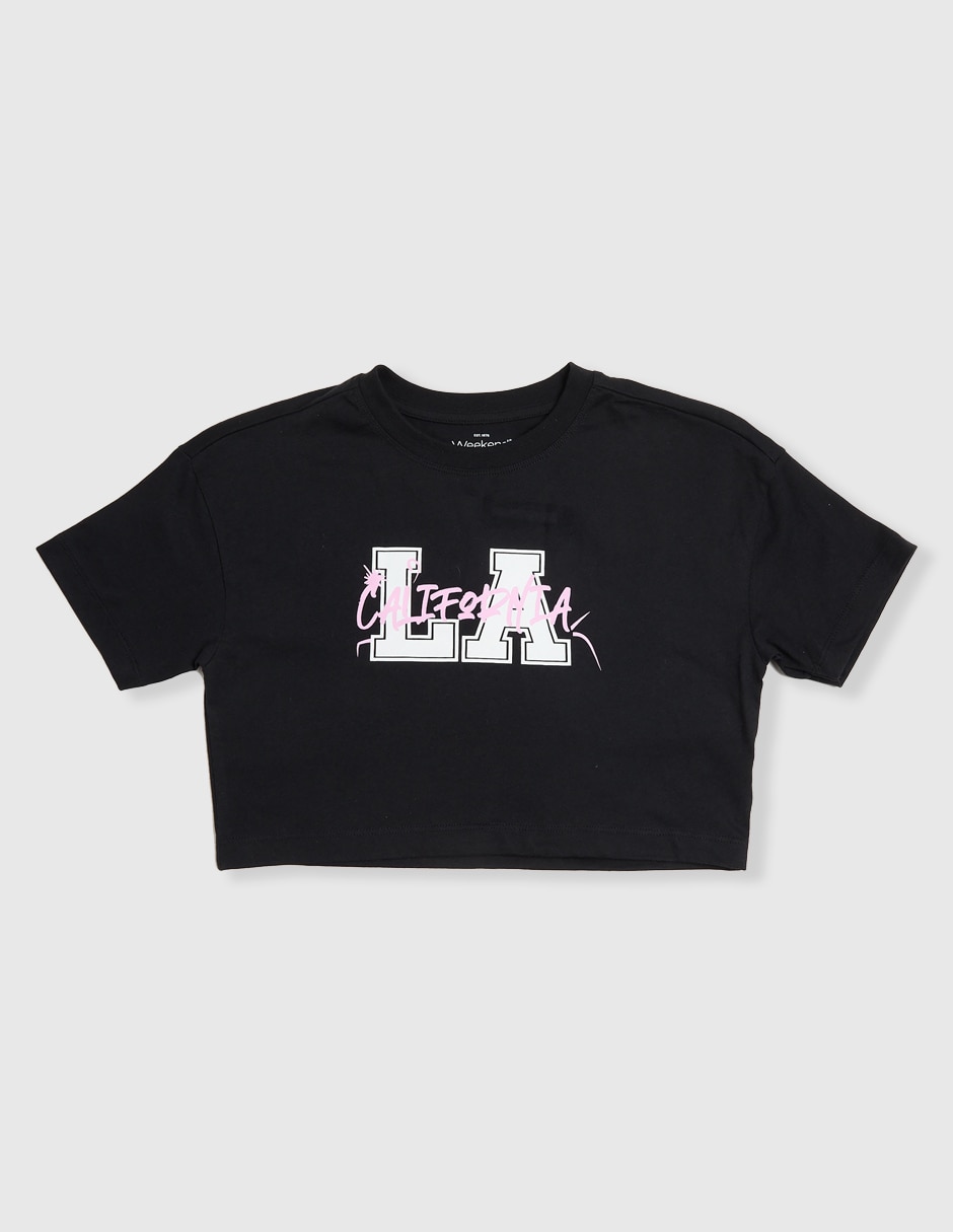 Playera manga corta para niña Playera manga corta para niña