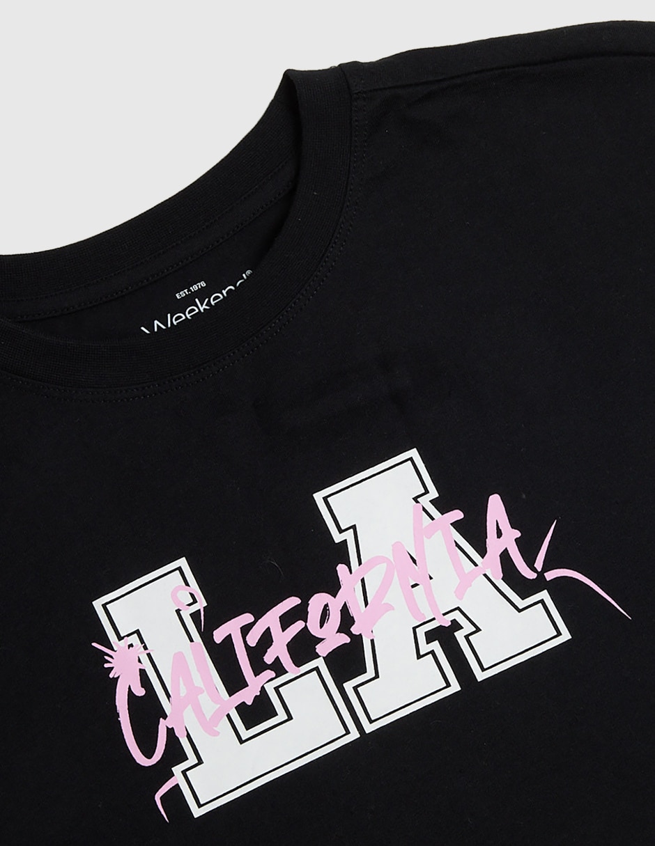 PLAYERA WEEKEND, 10, NEGRO WKTA253012-C