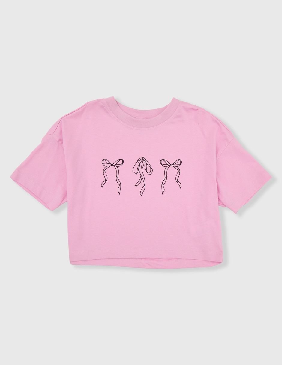 Playera manga corta para niña