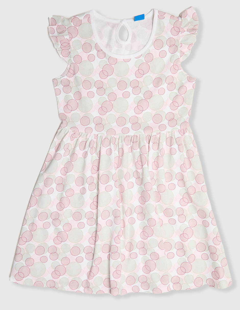 Vestido manga mariposa para niña Vestido manga mariposa para niña