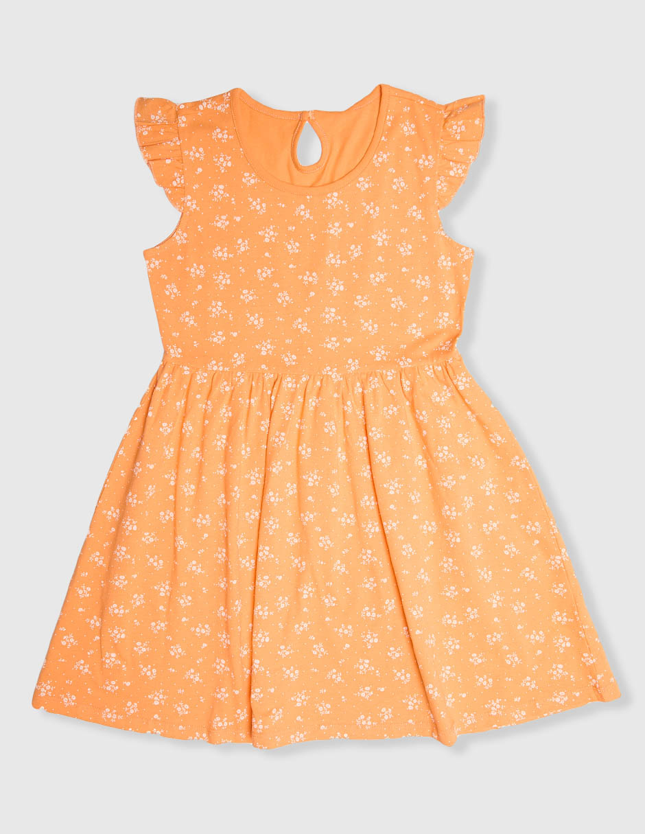 Vestido manga mariposa para niña Vestido manga mariposa para niña