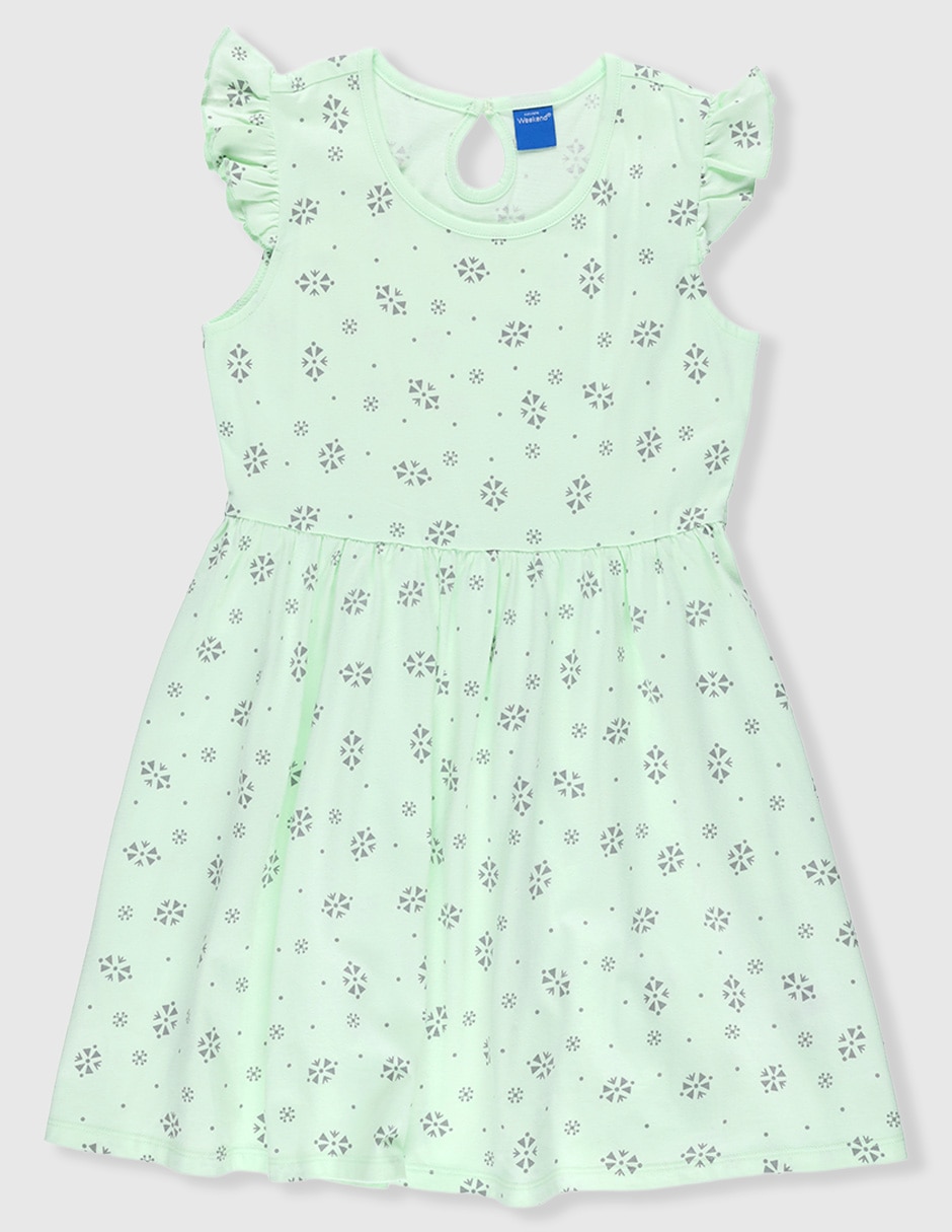 Vestido manga volantes para niña Vestido manga volantes para niña