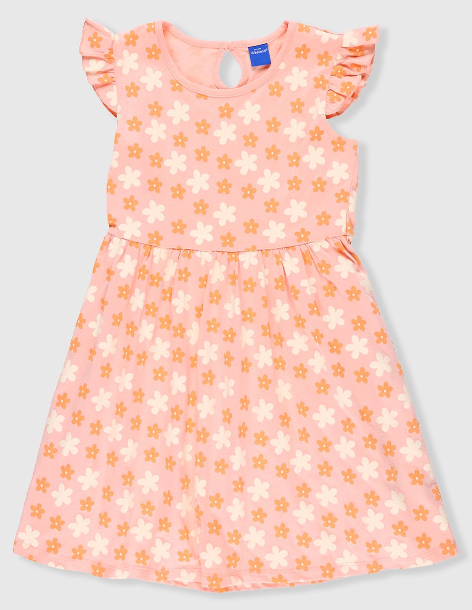 Vestido manga volantes para niña Vestido manga volantes para niña