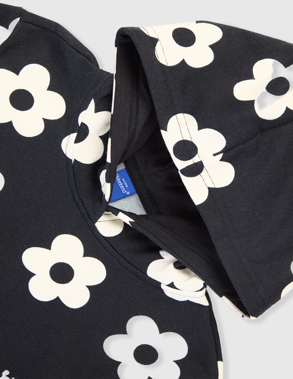 SUDADERA WKNA253007-C10 WEEK, 4, NEGRO