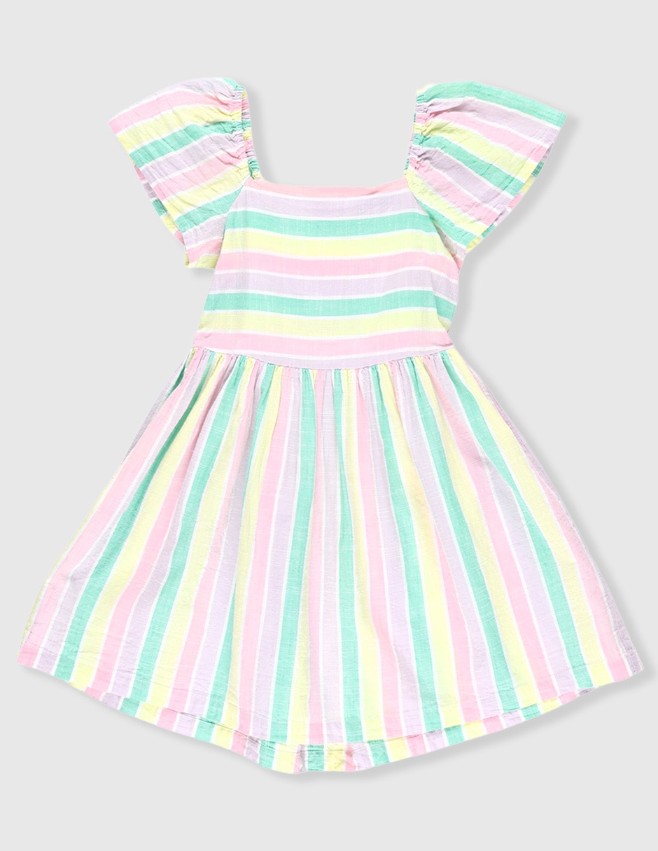 Vestido manga mariposa para niña Vestido manga mariposa para niña