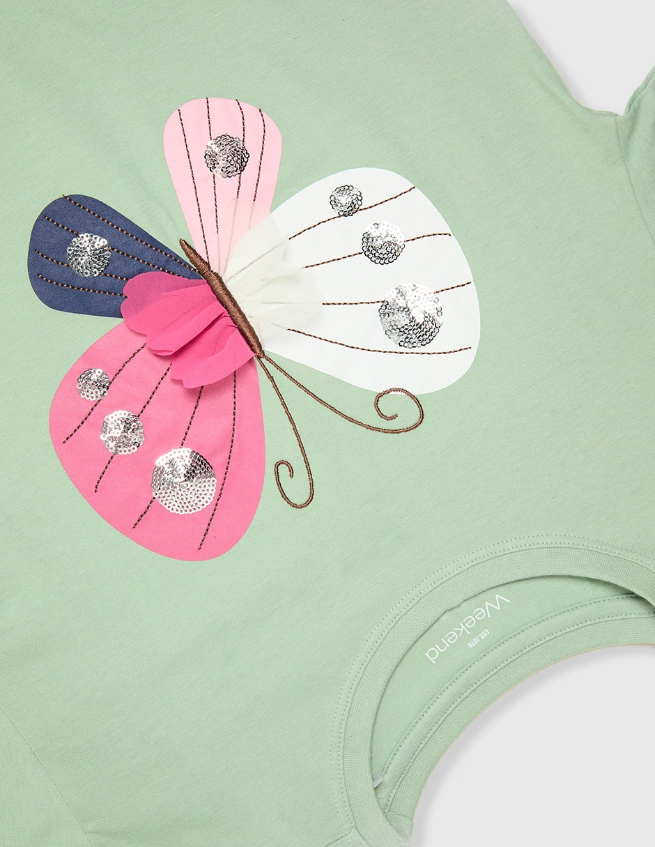 Playera manga larga para niña 3