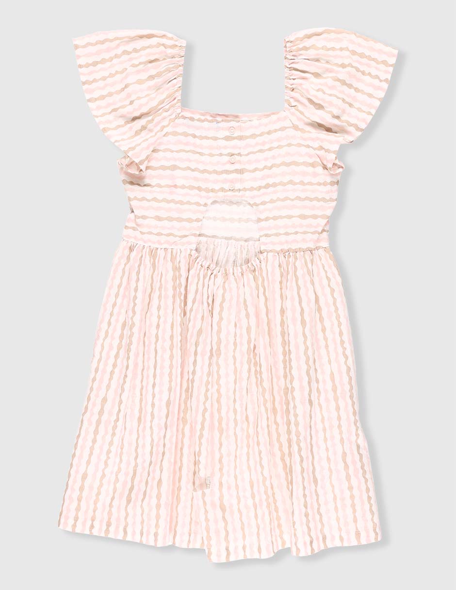Vestido manga cap para niña 2