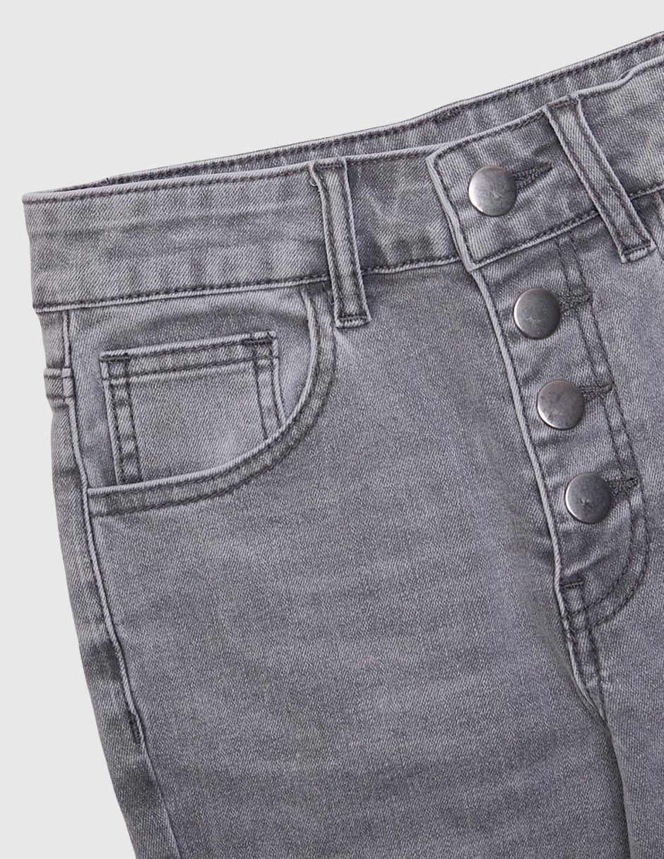 Jeans flare deslavado para niña 3