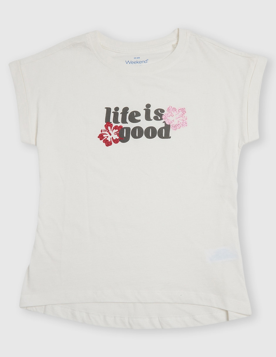 Playera manga corta para niña Playera manga corta para niña