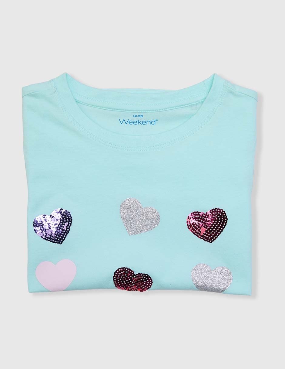 Playera manga corta para niña 4